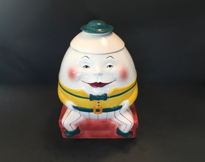 Humpty Dumpty Cookie Jar Clay Art Etsy