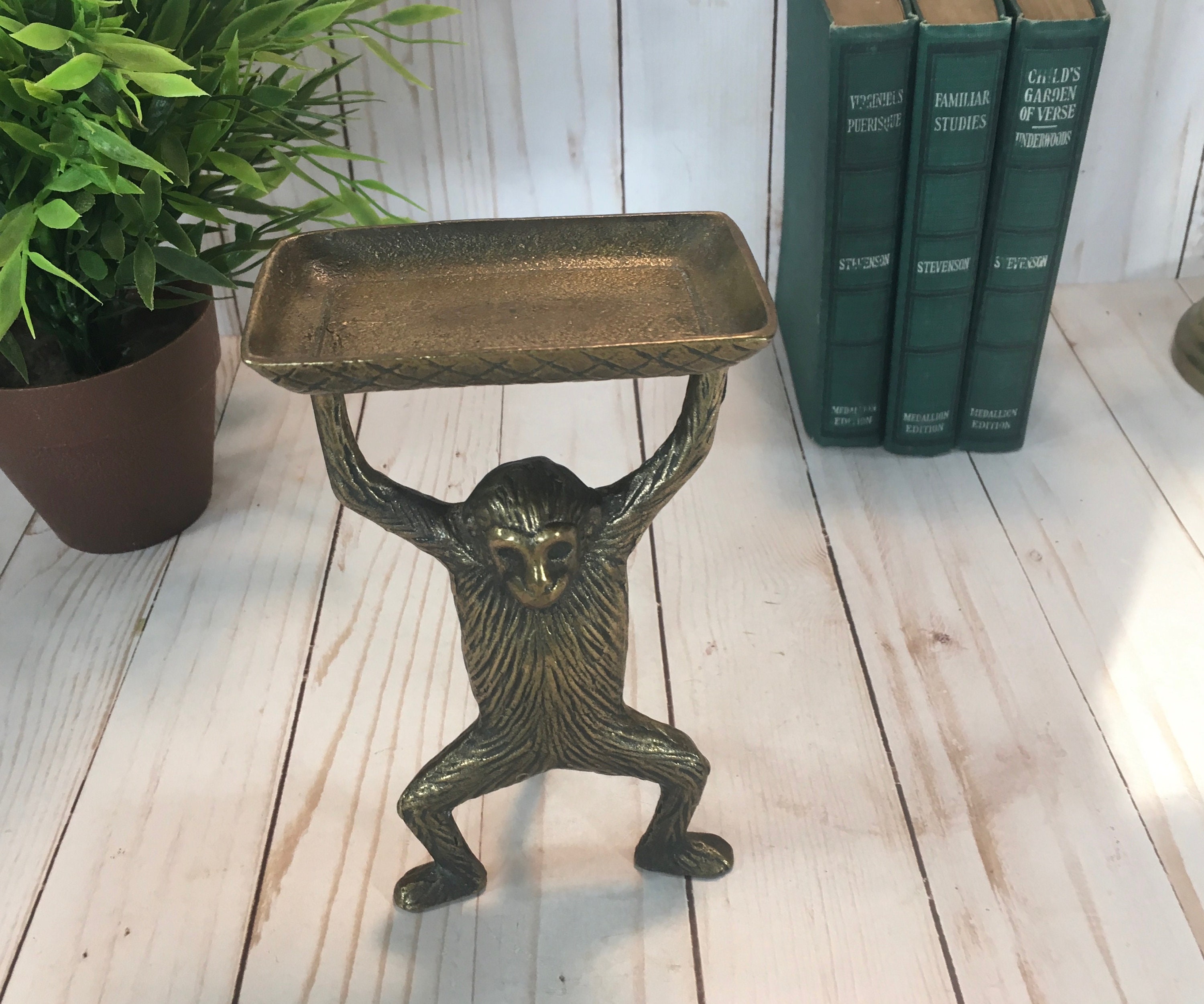 Brass Monkey Business Card Holder Etsy