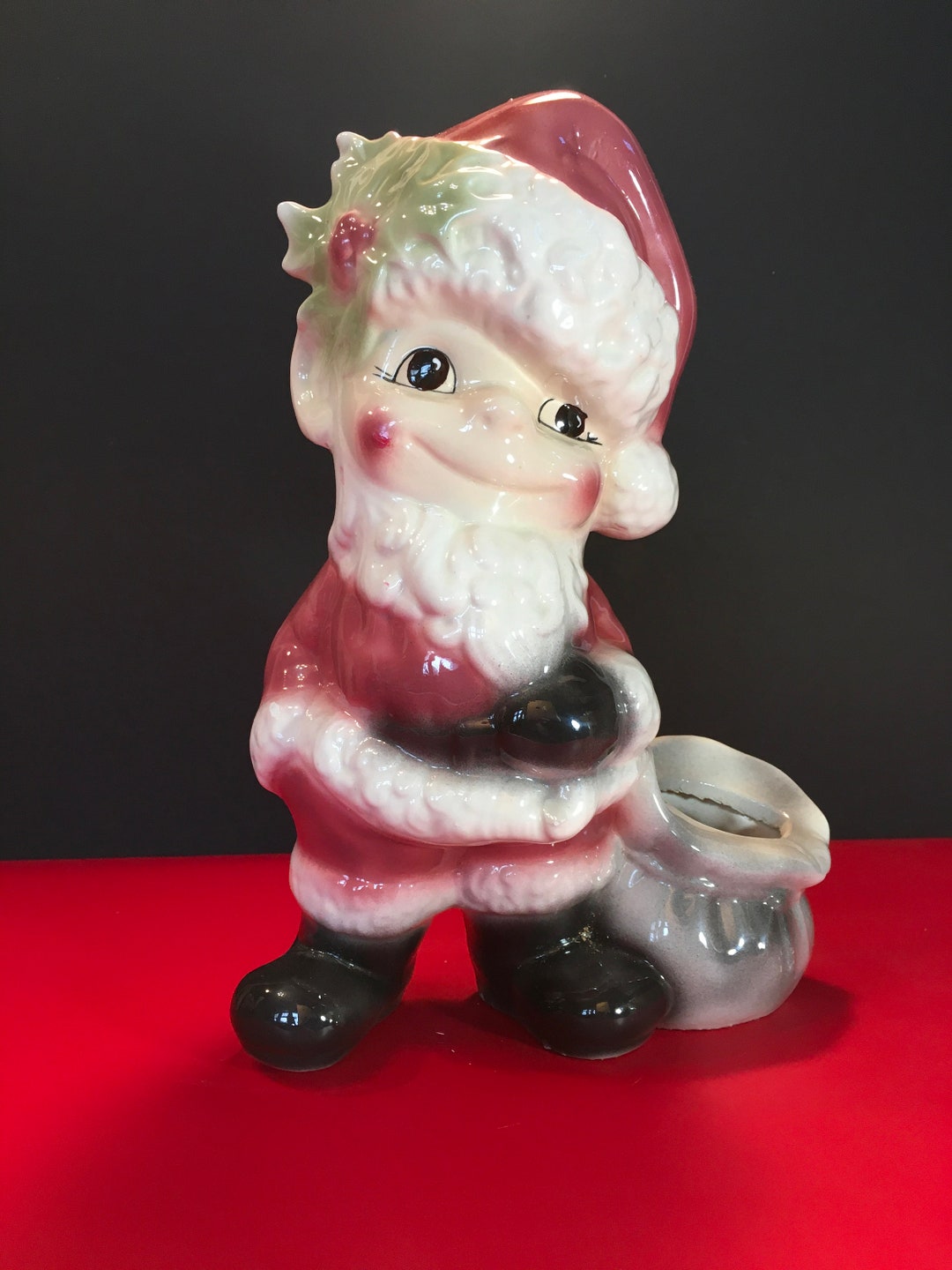 Vintage Elf Candy Flower Holder Etsy España