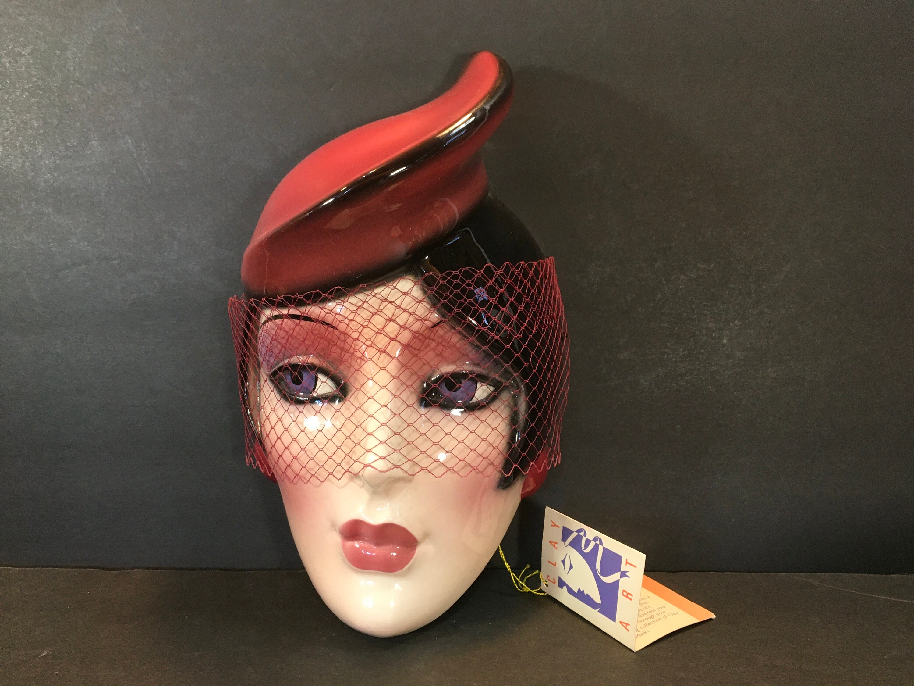 Art Deco Ladies Wall Hangings Clay Art Etsy