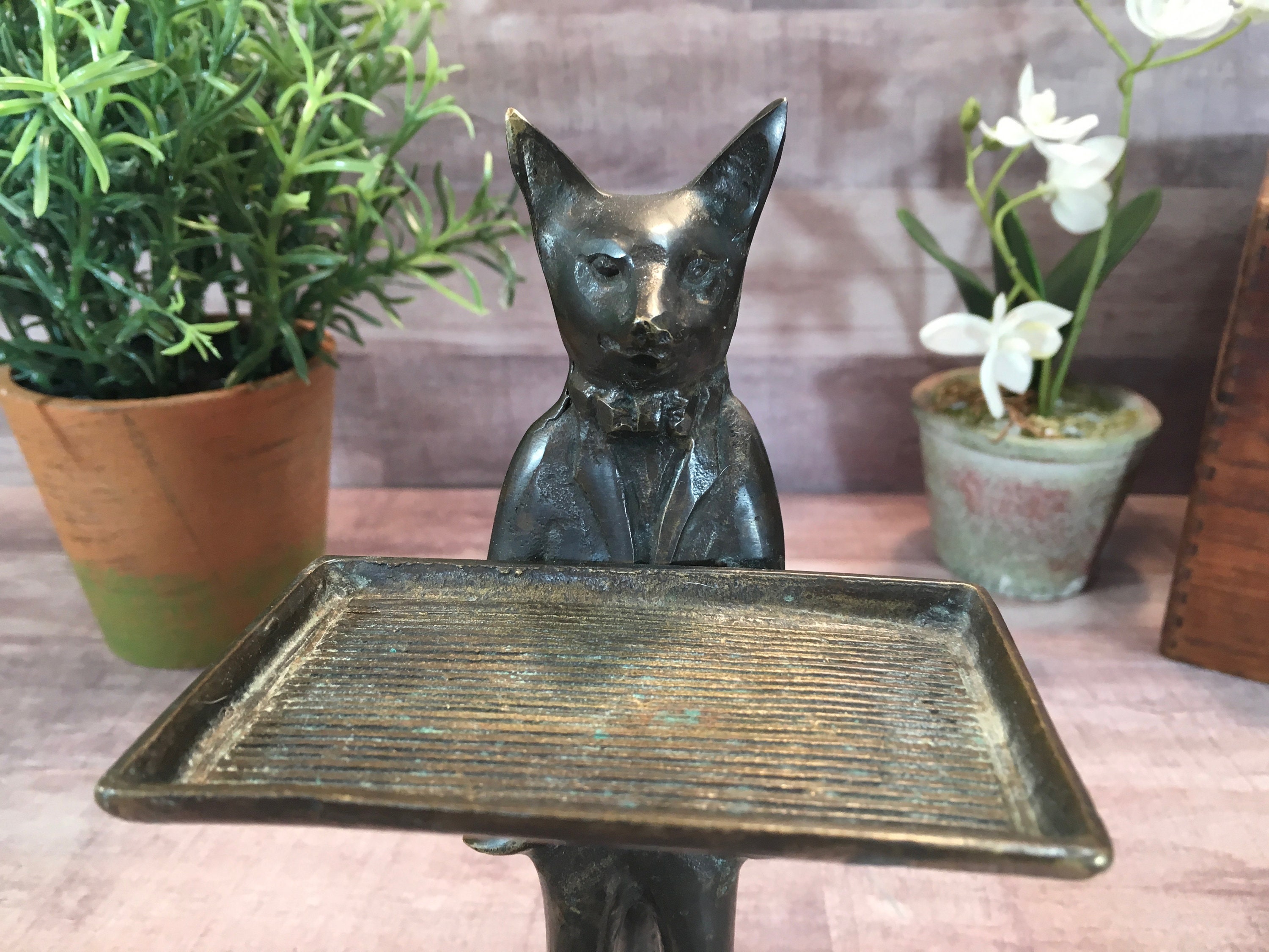 Bronze Fox Business Card Holder Etsy