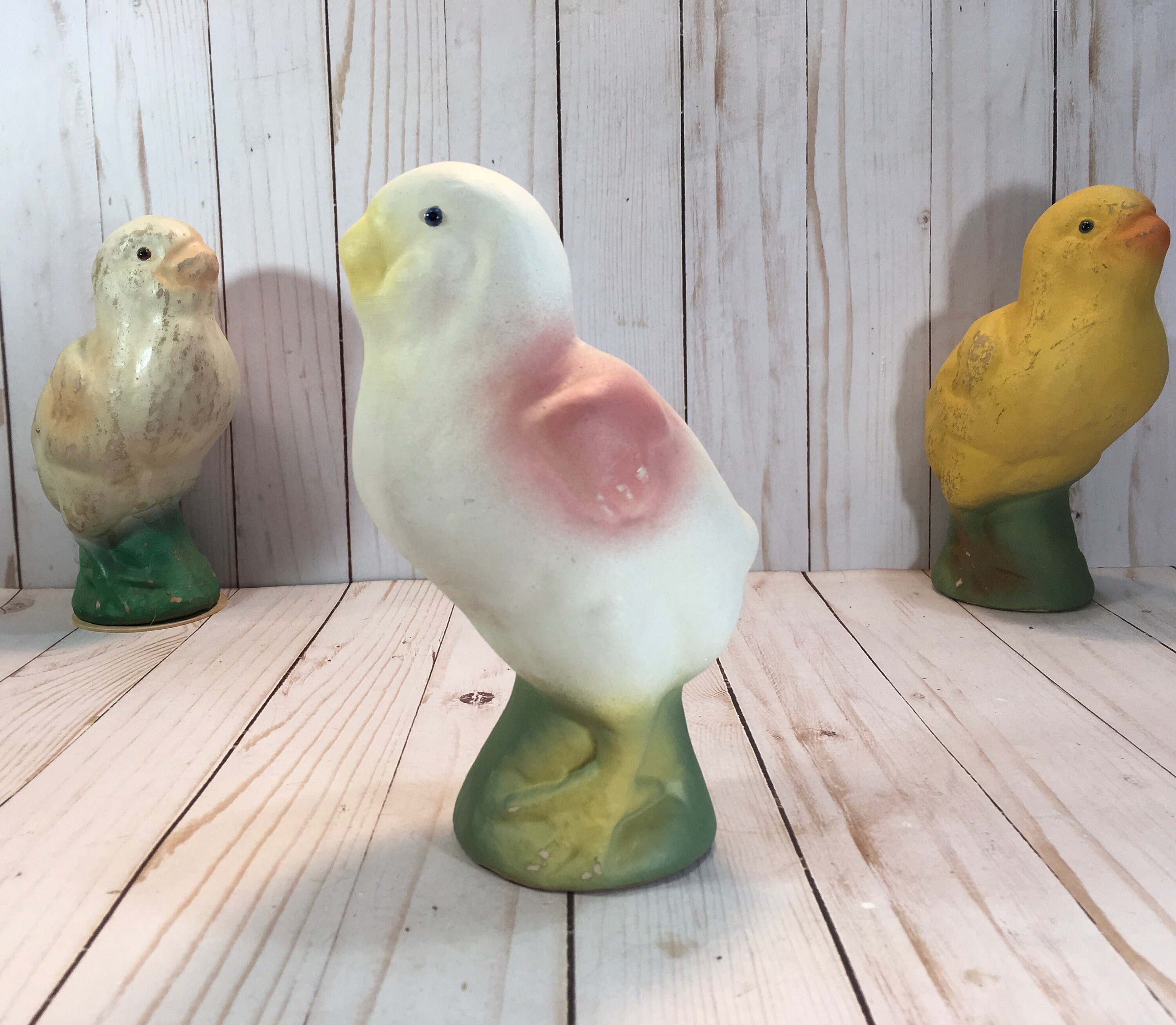 Paper Mache Easter Chick Stamm House Etsy