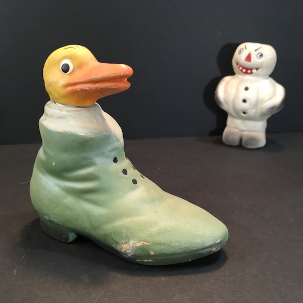 Stamm House Paper Mache Duck Candy Holder