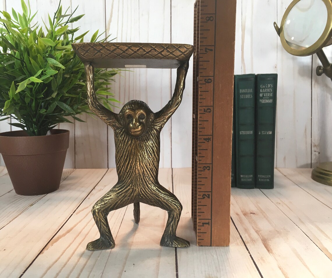 Brass Monkey Business Card Holder Etsy