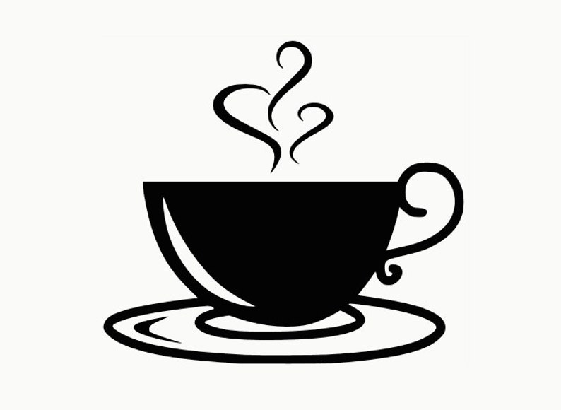 Coffee Cup Mug Vinyl Decal Sticker for Wall Macbook Laptop Etsy