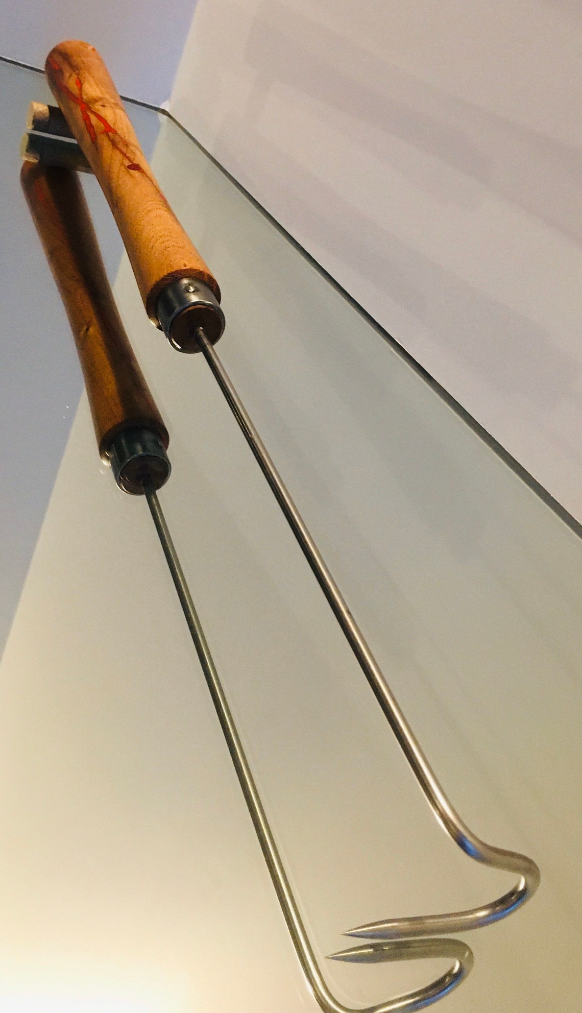 LEFT HANDED Grilling Meat Hook, Pig Tail Flipper Etsy