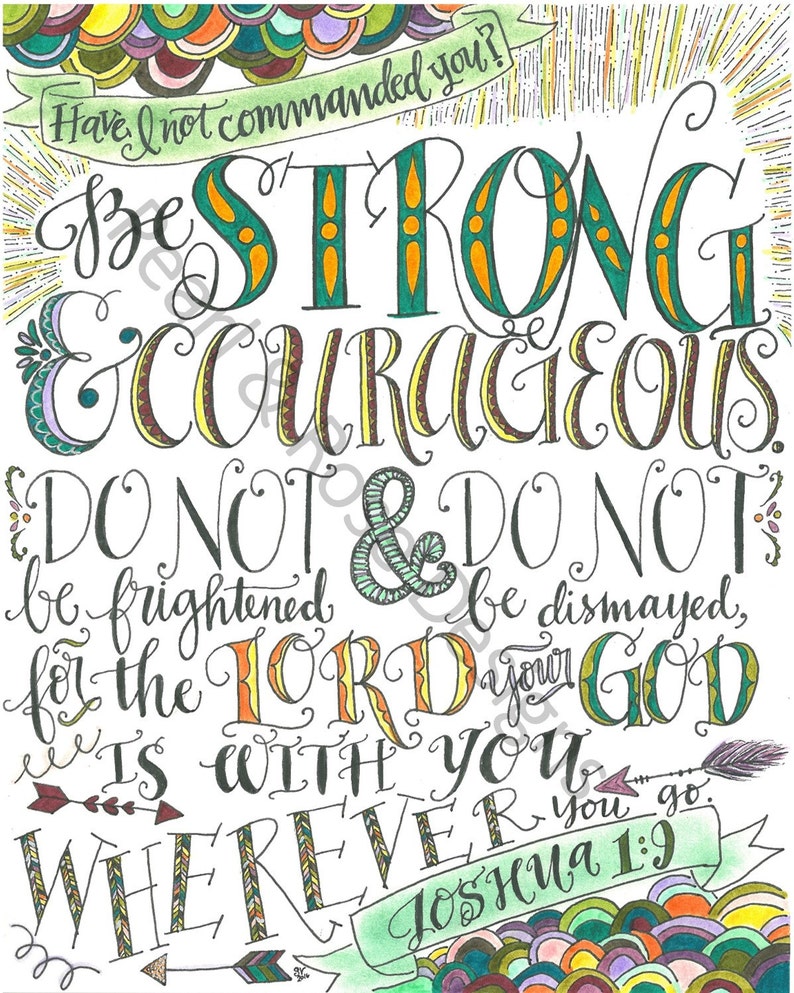 be strong and courageous bible verse be strong and courageous bible verse
