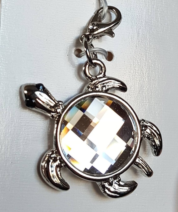 Swarovski Crystal Turtle Charm Crystal Sea Turtle Charm Clip on Turtle Charm Sparkly Turtle Pendant Turtle Jewelry Gift for Christmas Etsy Canada