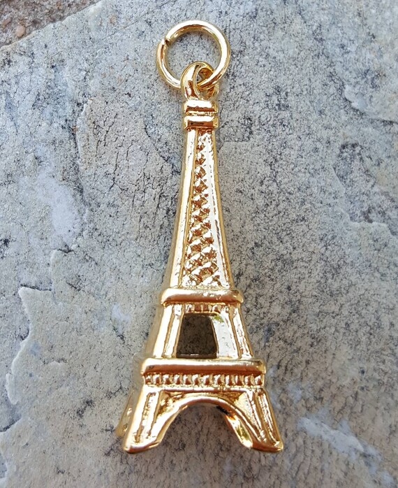 14k gold eiffel tower charm