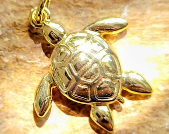 Gold turtle charm, turtle pendants, turtle jewelry, small gold turtles, reptile charms, sea turtle charms, charm bracelets, sea life charms