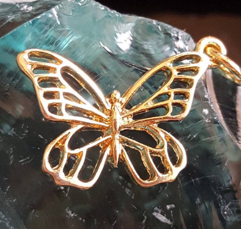 Gold Butterfly Charm main image 1