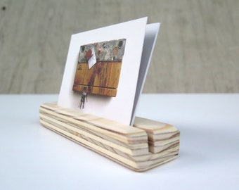 Card stand plywood
