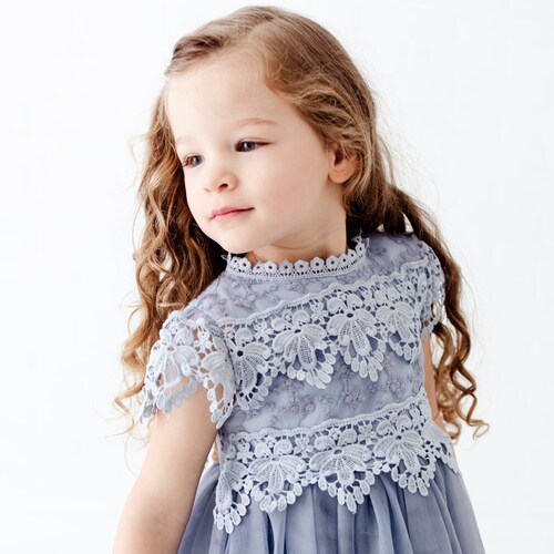 Navy Blue Flower Girl Dress Flower Girl Dresses Rustic Etsy