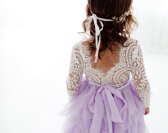 lilac flower girl shoes