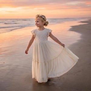 Peach Junior Bridesmaid Dress - Etsy