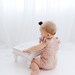 Rose Gold Sequin Leotard, First Birthday Dress, Cake Smash Outfit, Dance Outfit, Blush Pink Iridescent Jumper 