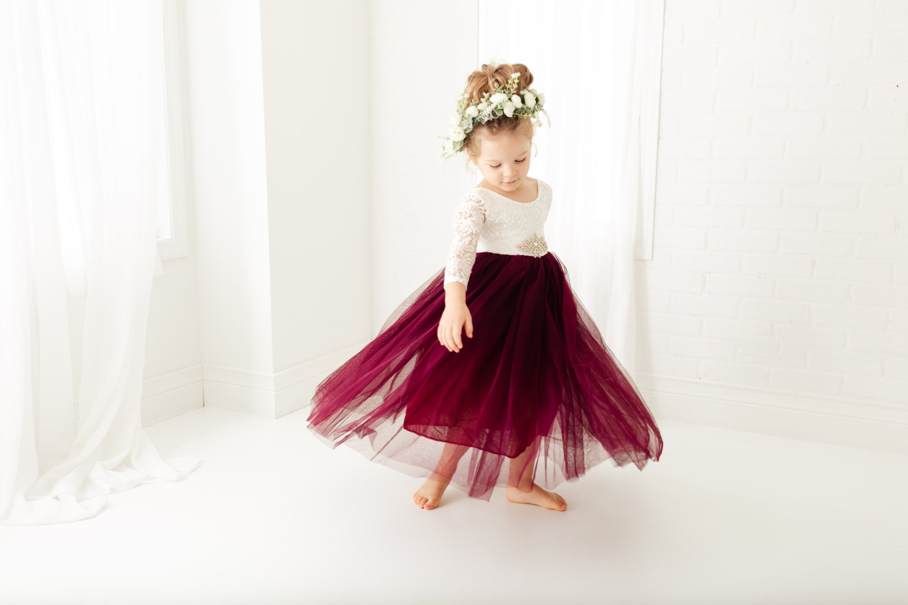 duck egg green bridesmaid dresses Popelin Burgundy Corduroy Emboidered Dungaree Dress 12 main image 0