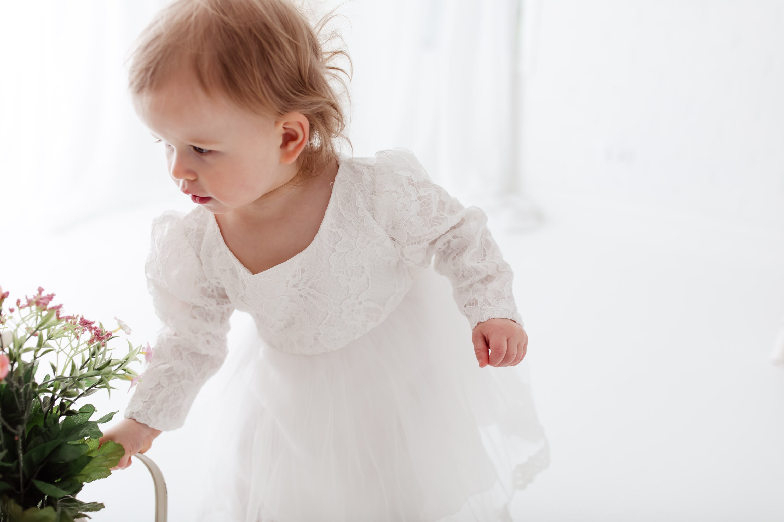 boho baptism dress