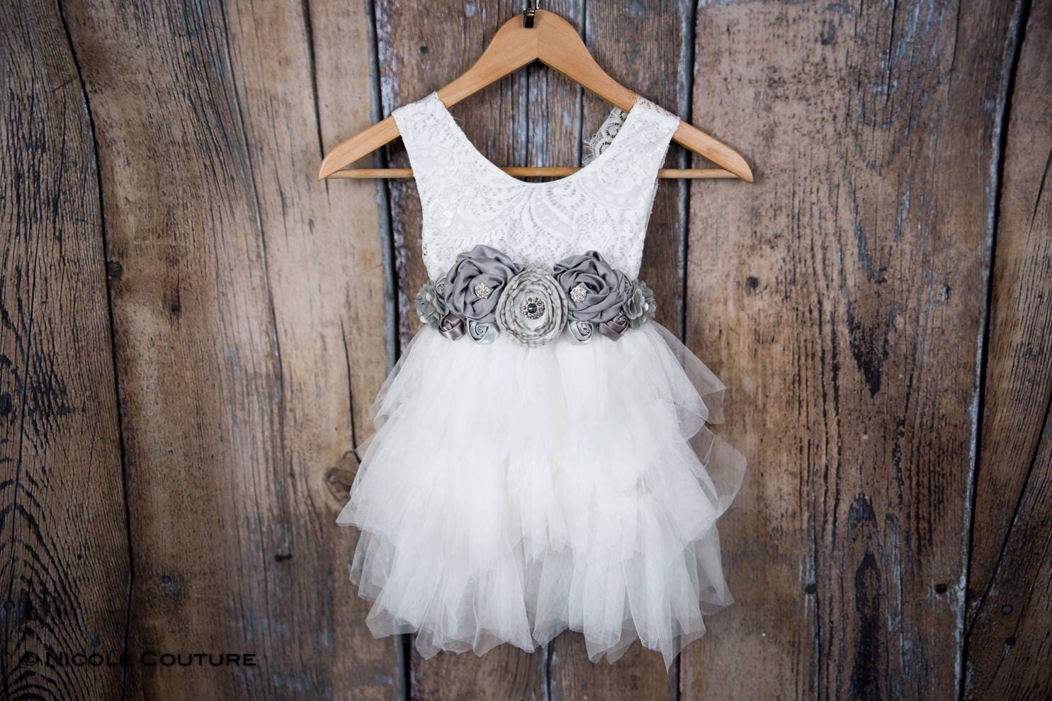 Tulle Lace Flower Girl Dress FG382 main image 1