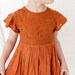 Burnt Orange Flower Girl Dress, Terracotta Tulle Rust Boho Wedding ...