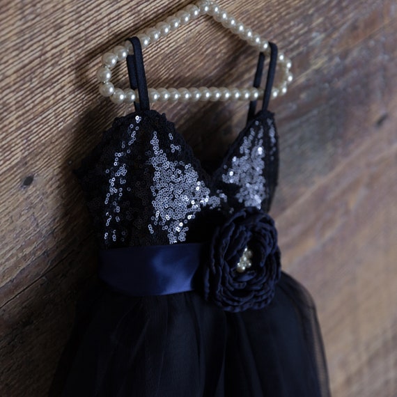 Girls navy sequin dress sale