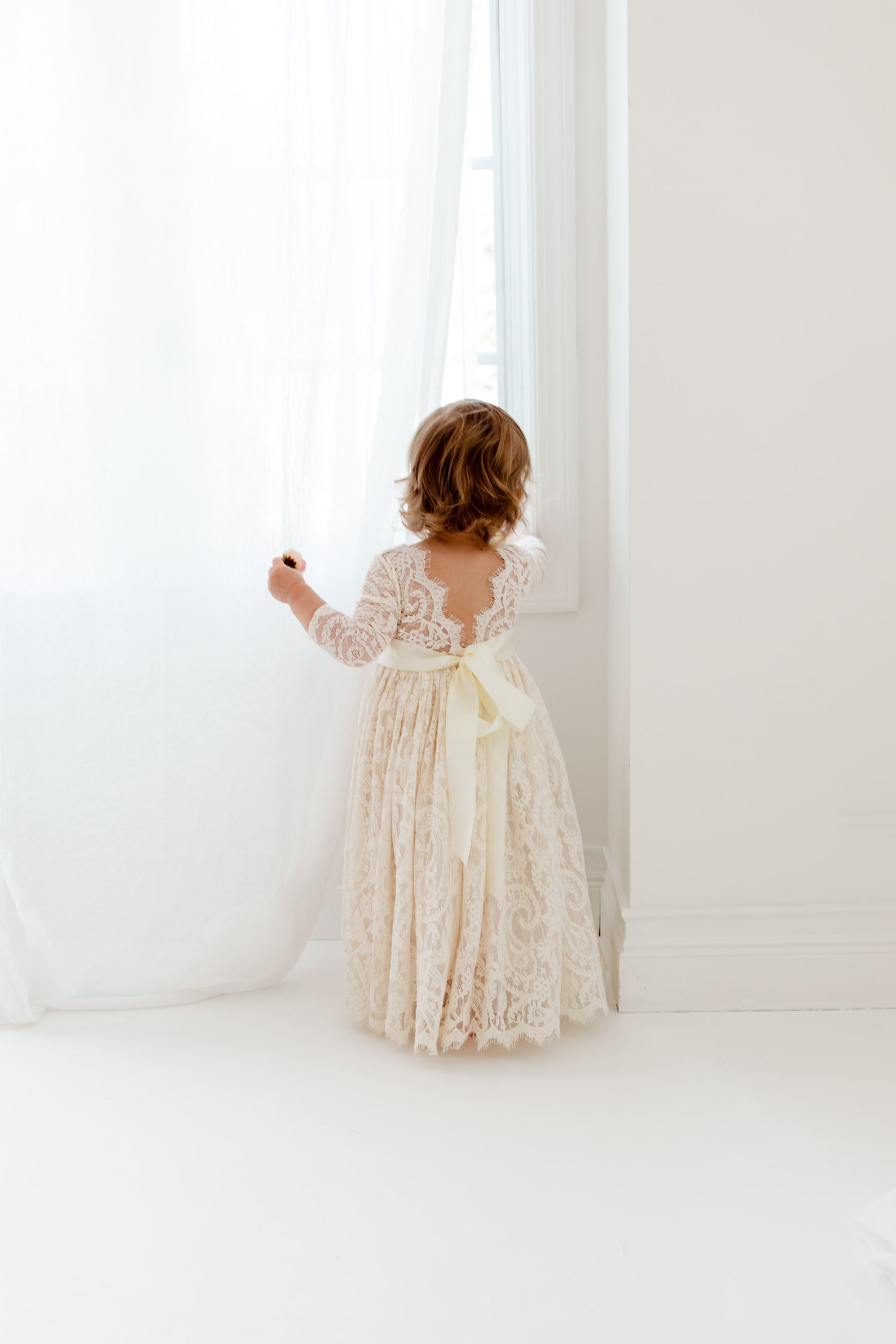 Bohemian Ivory Floral Fashion Set