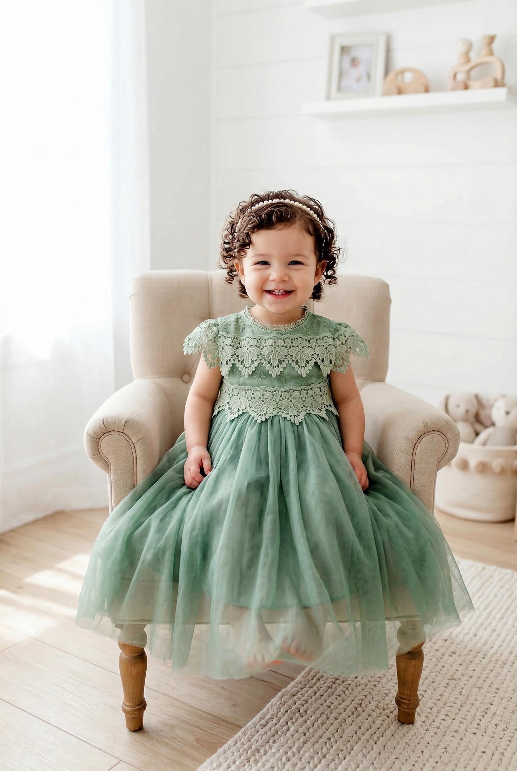 Mint Green Junior Bridesmaid Dress - Etsy