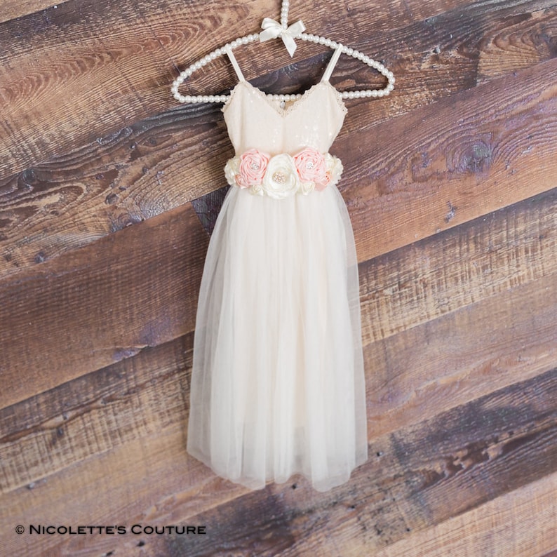 ivory flower girl dresses floor length