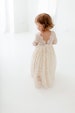 Bohemian Ivory Flower Girl Dress, Rustic Tulle Wedding Dress, Will You Be My Flower Girl Proposal, Boho Dresses 