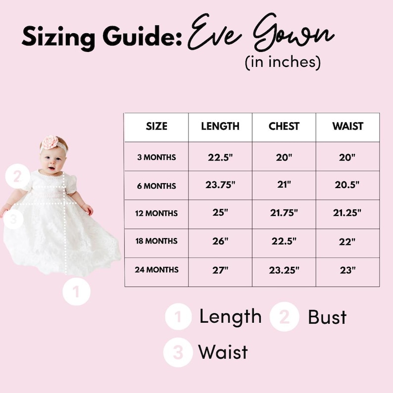 The Eve Dress Baby Girl Baptism Gown, White Lace Christening Dress, Bohemian Blessing Outfit, Infant Ceremony Dress image 3