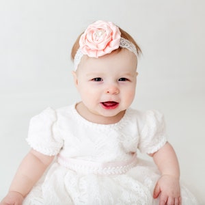 The Eve Dress Baby Girl Baptism Gown, White Lace Christening Dress, Bohemian Blessing Outfit, Infant Ceremony Dress image 7