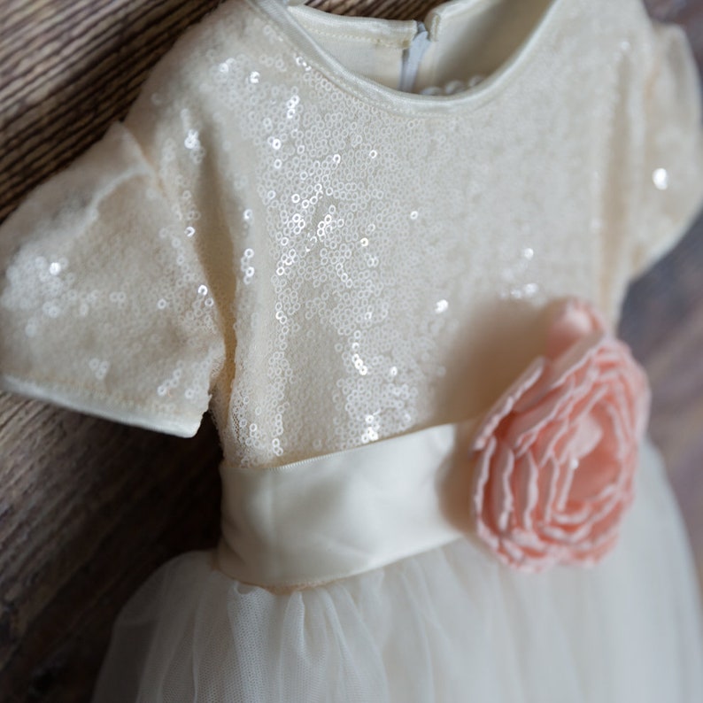 Christening - Sylvania White Satin Tulle Dress main image 1