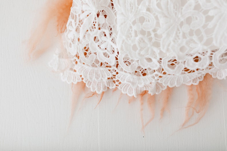 Newborn Lace Christening Gown for Baby Girl, Elegant Baptism Dress, White Blessing Day Outfit, Infant Dedication Ceremony Dress image 11