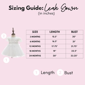 Leah Lace Christening Gown, White Baptism & Flower Girl Dress, Boho Linen Style Baby Blessing Outfit image 4