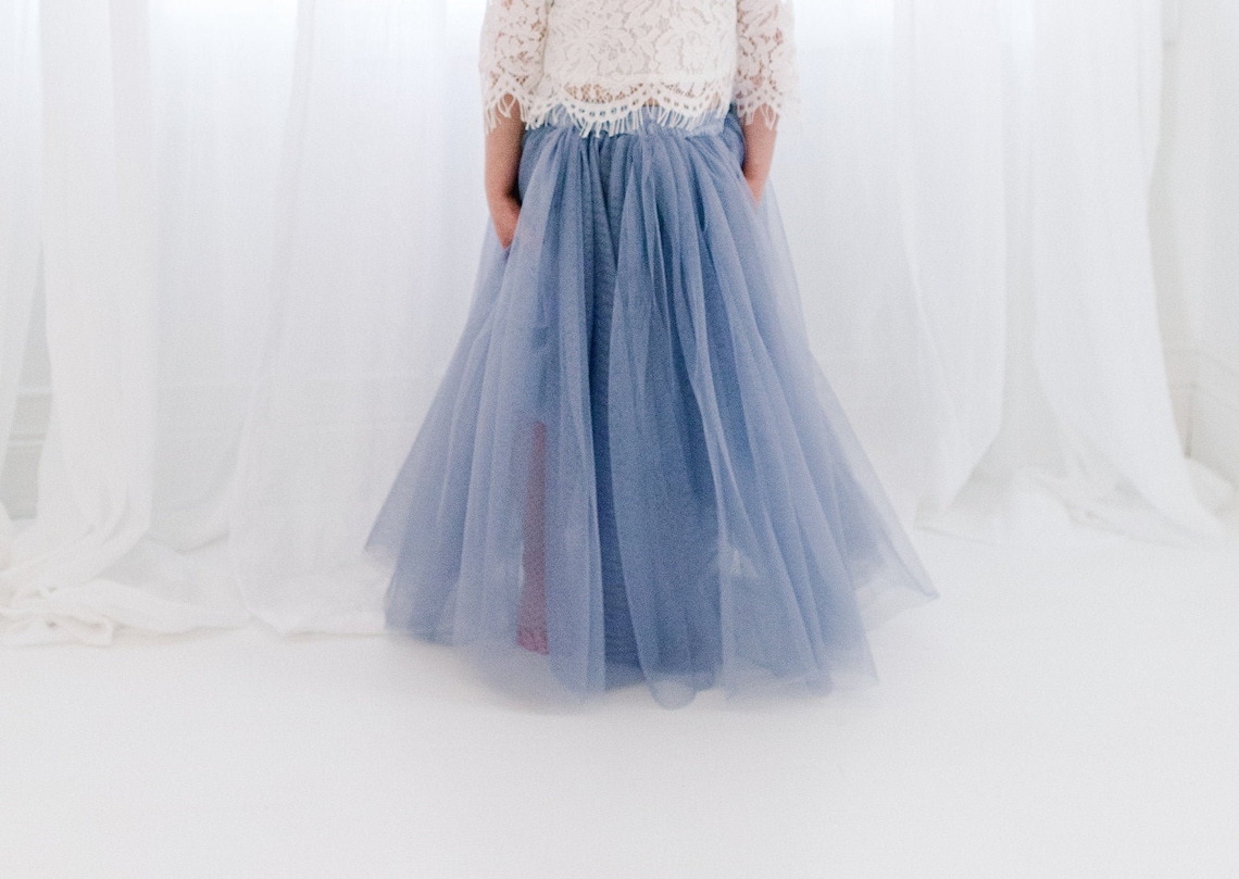 two piece tulle skirt set
