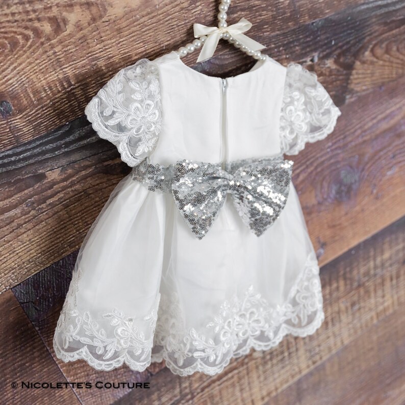 satin christening gown