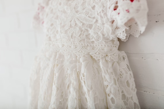 chinese dress ladies High Neck Lace Midi Dress main image 1