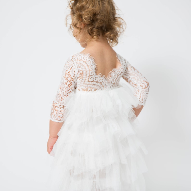 toddler lace flower girl dresses