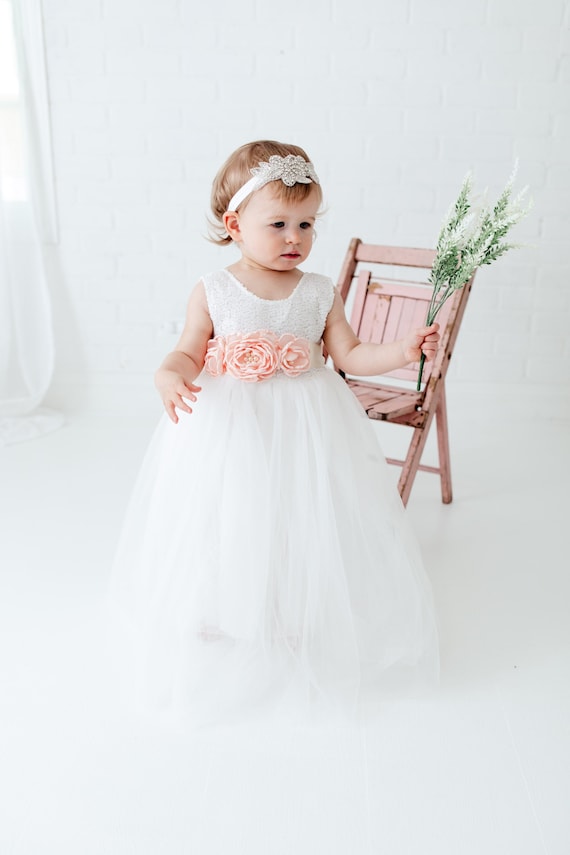 Toddler Tulle Flower Girl Dress, Baby Princess Dre
