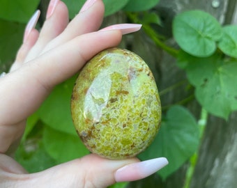 Green Opal Crystal Polished Stone