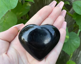 Black Obsidian Heart Shaped Crystal