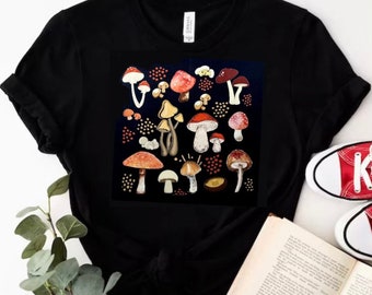 Mushroom Cottagecore Graphic Adult Shirt