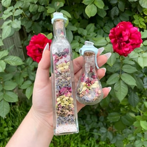Home Blessings Protection Crystal Herb Spell Jar