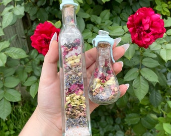 Home Blessings Protection Crystal Herb Spell Jar
