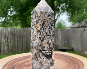 Sprankelende Druzy Sphaleriet Crystal Tower Point