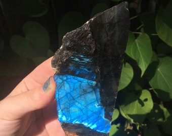 Polished Labradorite Crystal Slab