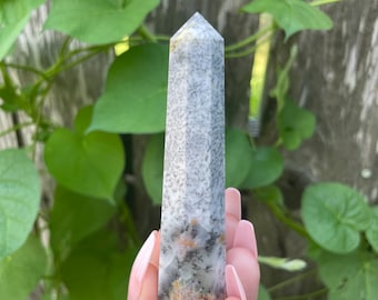 Dendritic Opal Crystal Tower Point