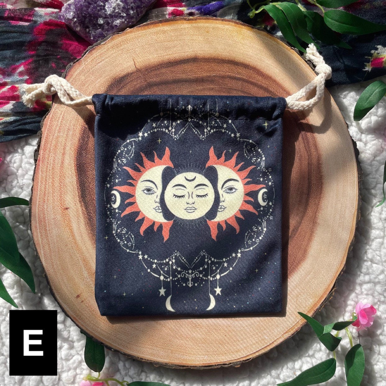 Doiyislem Pochette Tarot Papillon – Sac à Cordon 13x18 Cm, Polyester Résistant, Protection Cartes Oracle – Cadeau Amateur