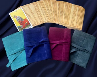 Suede Tarot Oracle Deck Wrap Holder Pouch