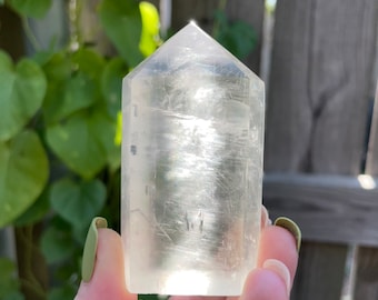 Optical Calcite Crystal Tower Point